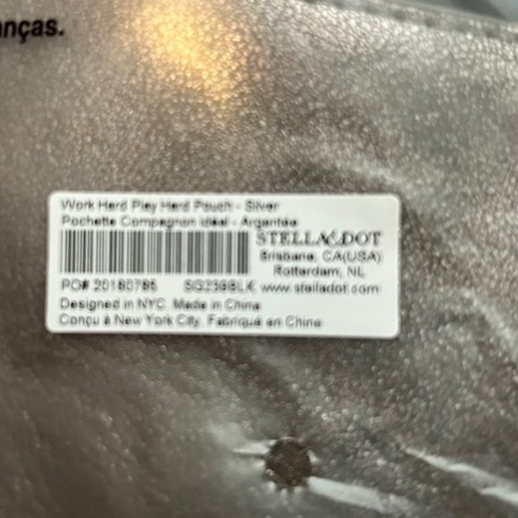 Stella & Dot - Work Hard, Play Hard pouch - Picture 4 of 4